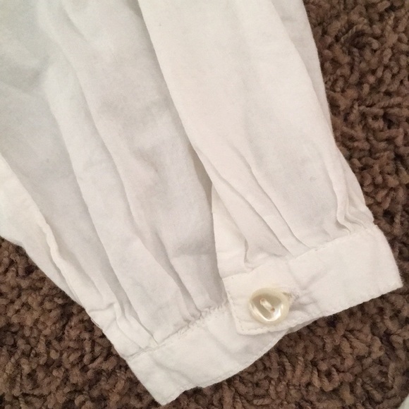 GAP White Pull at Waist Peasant Shirt - XS - Picture 3 of 8